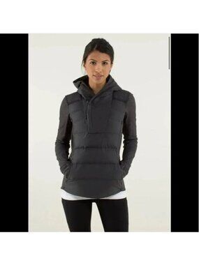 Lululemon Fluff Off Pullover Herringbone size 8 Down Puffer